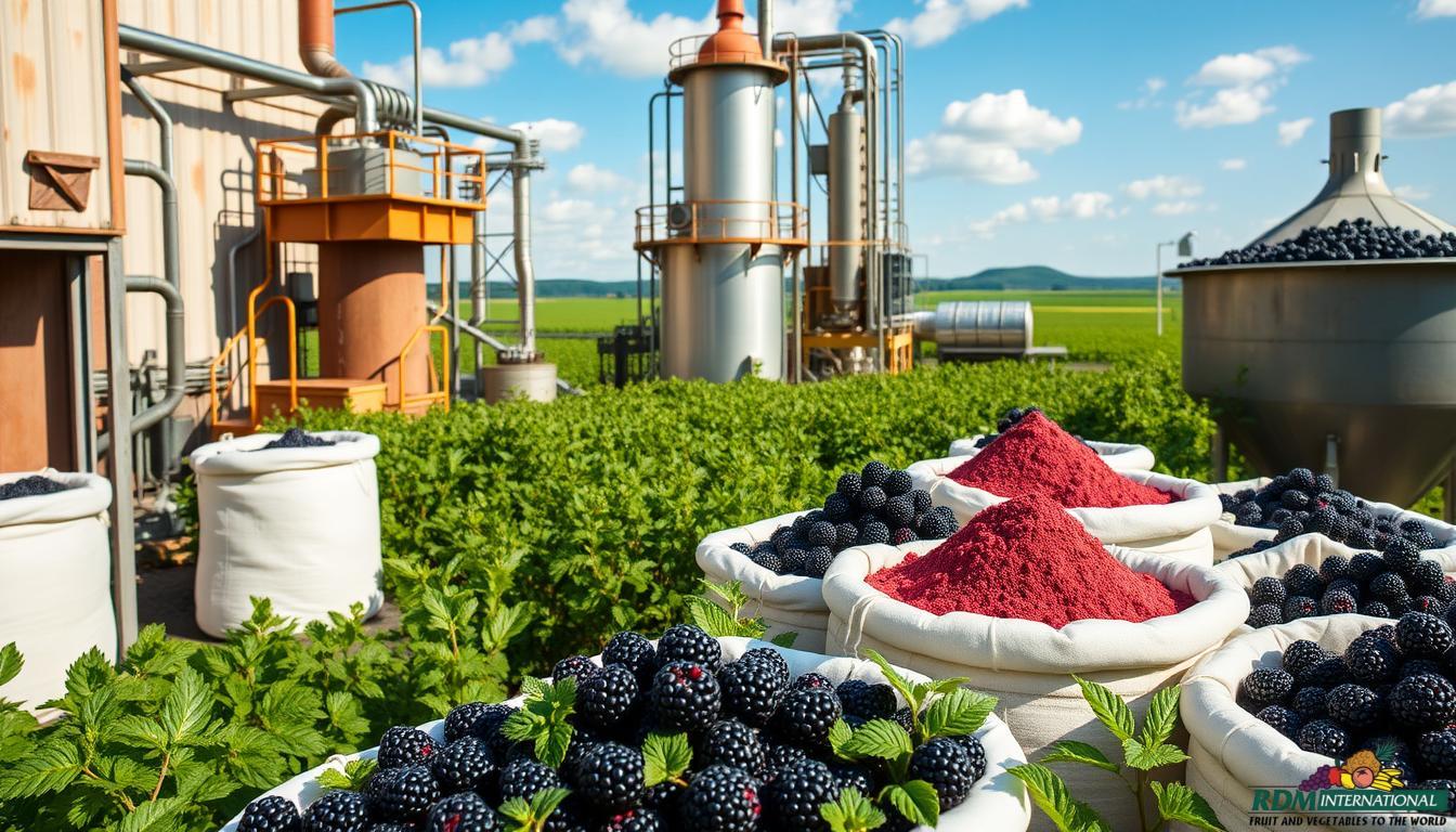 quality black raspberry powder factory