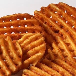 IQF waffle cut fries