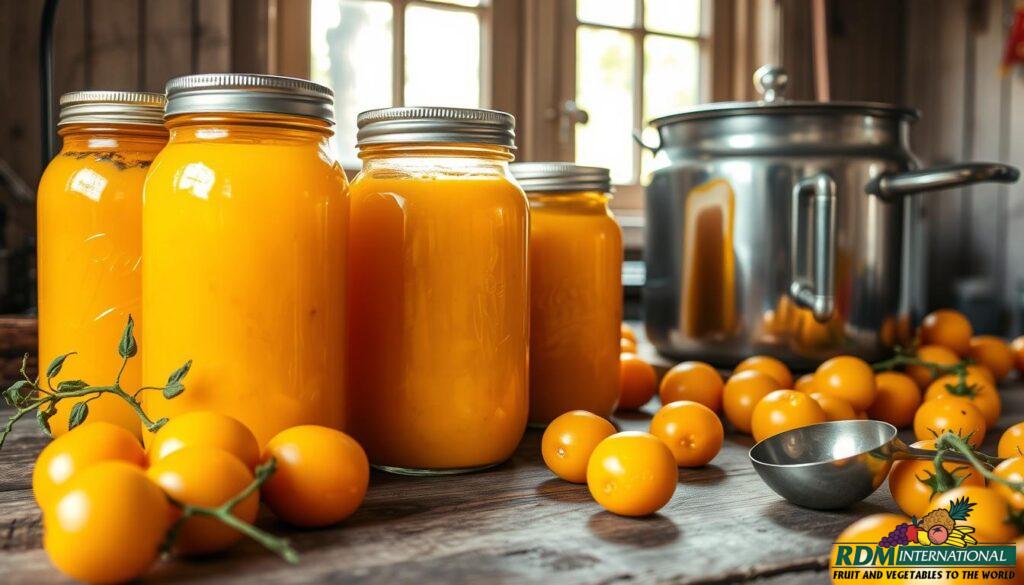 canning yellow tomato juice