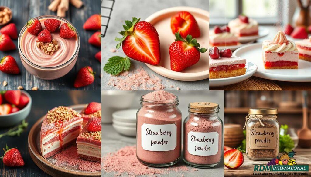 strawberry powder applications