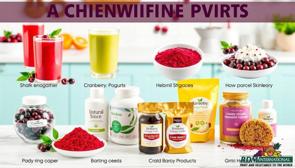 Cranberry Powder Applications