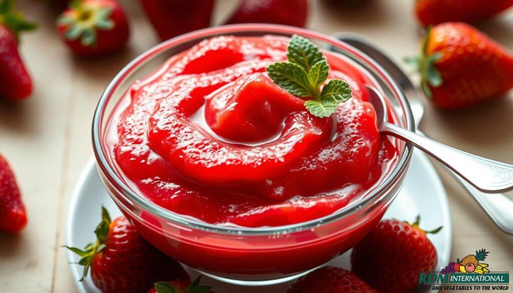 Frozen strawberry puree