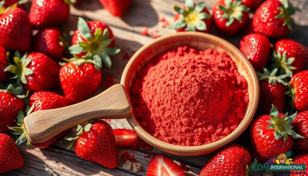 Strawberry powder