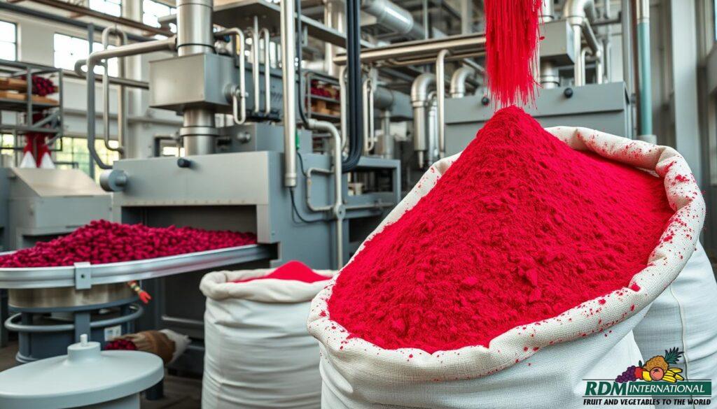 beet powder manufacturing