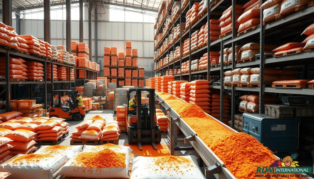 carrot powder logistics