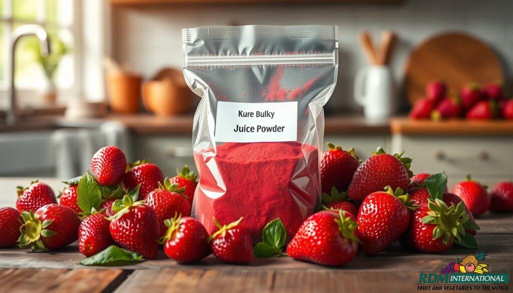 Bulk strawberry juice powder