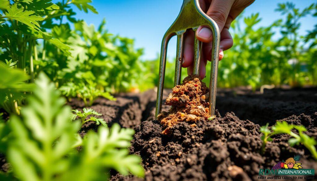 Carrot soil preparation