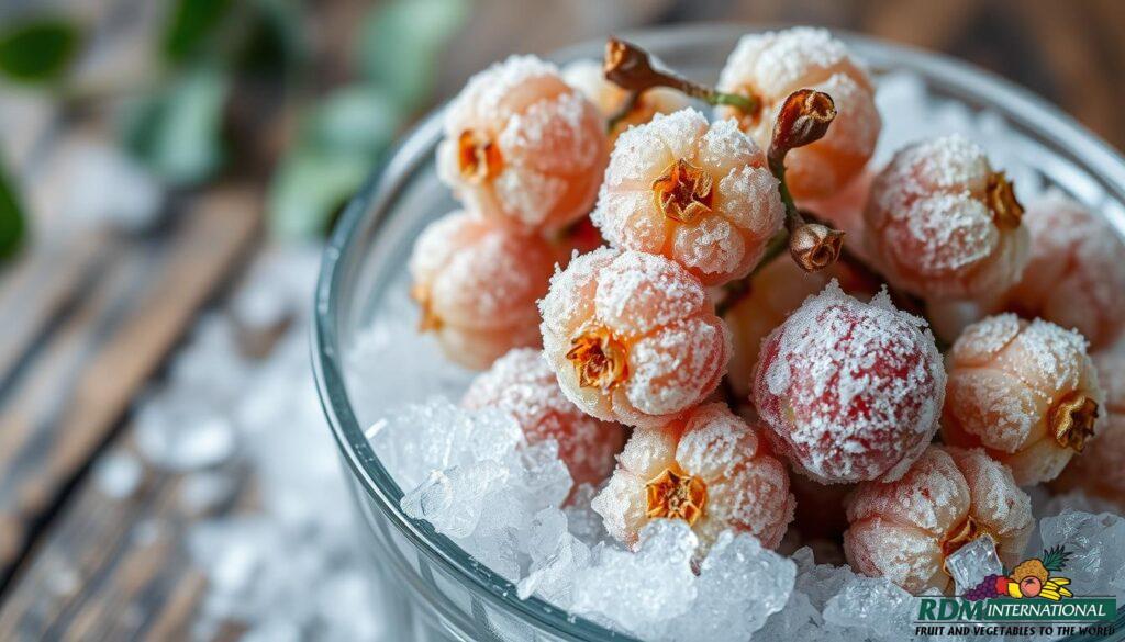 Frozen gooseberries