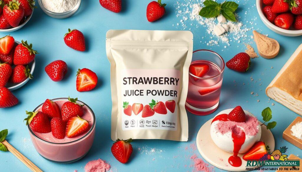 Strawberry Powder Applications