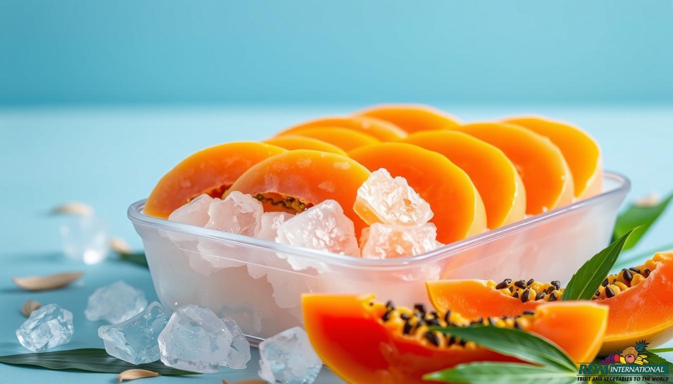 can you freeze papaya