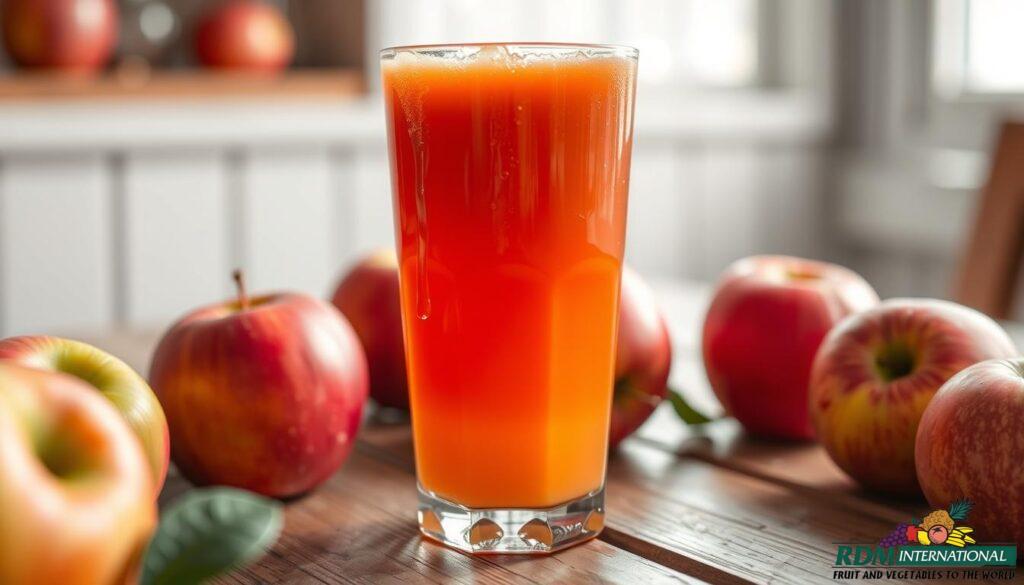 cold-pressed apple juice