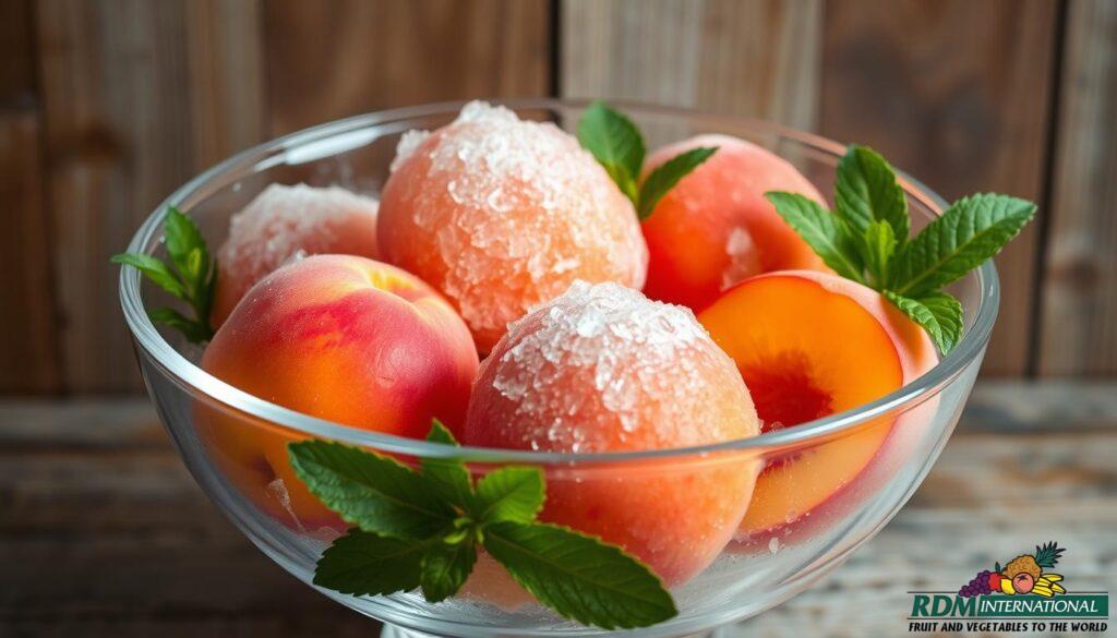 frozen peaches