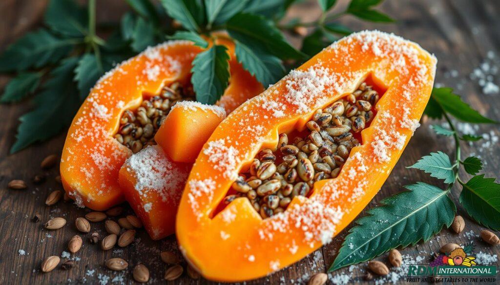 frozen organic papaya