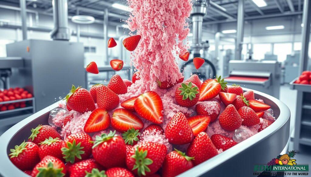 strawberry powder manufacturing process