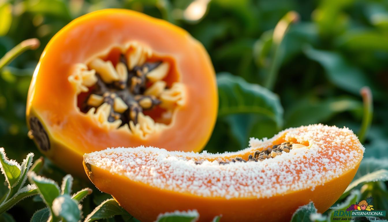 organic frozen papaya