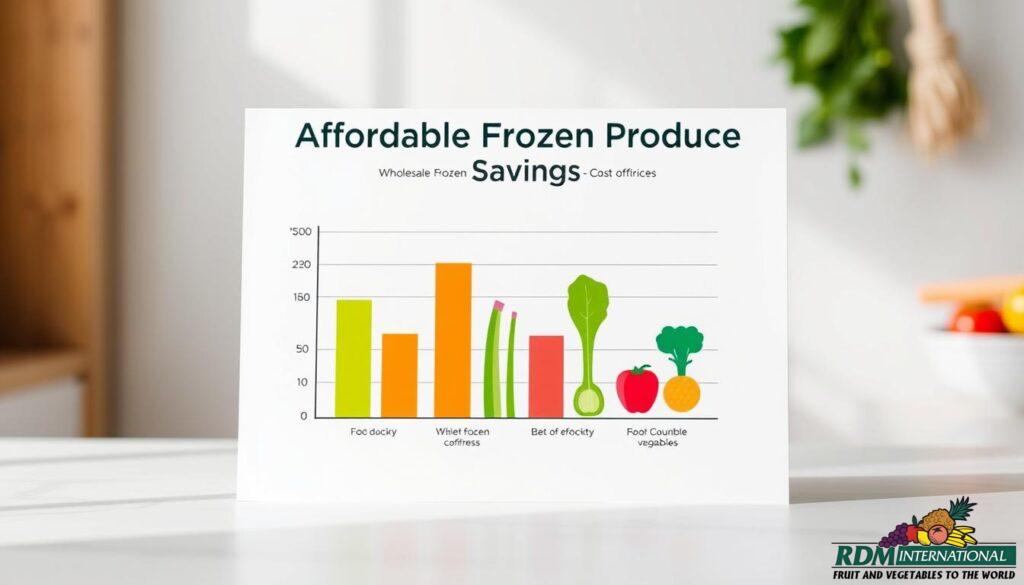 affordable frozen produce savings chart