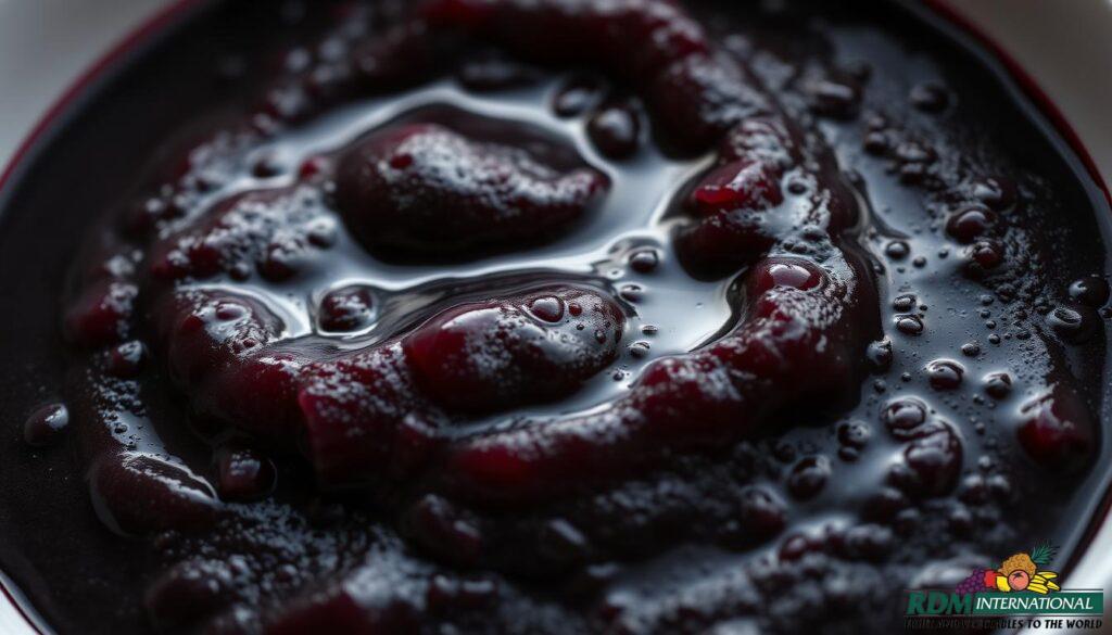 black raspberry puree