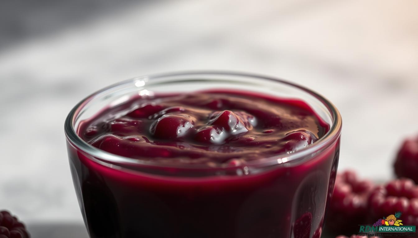 black raspberry puree
