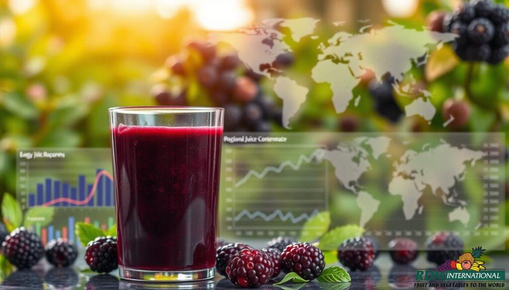 blackberry juice concentrate regional trends