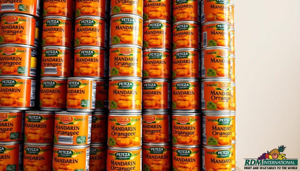bulk canned mandarin oranges packaging