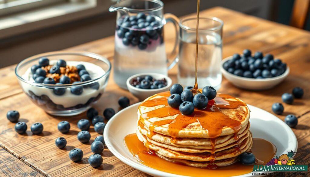 blueberries in breakfast dishes