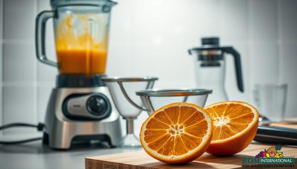 equipment needed for making orange puree