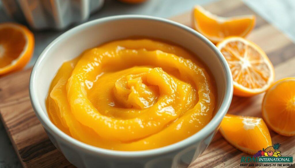 orange puree preparation
