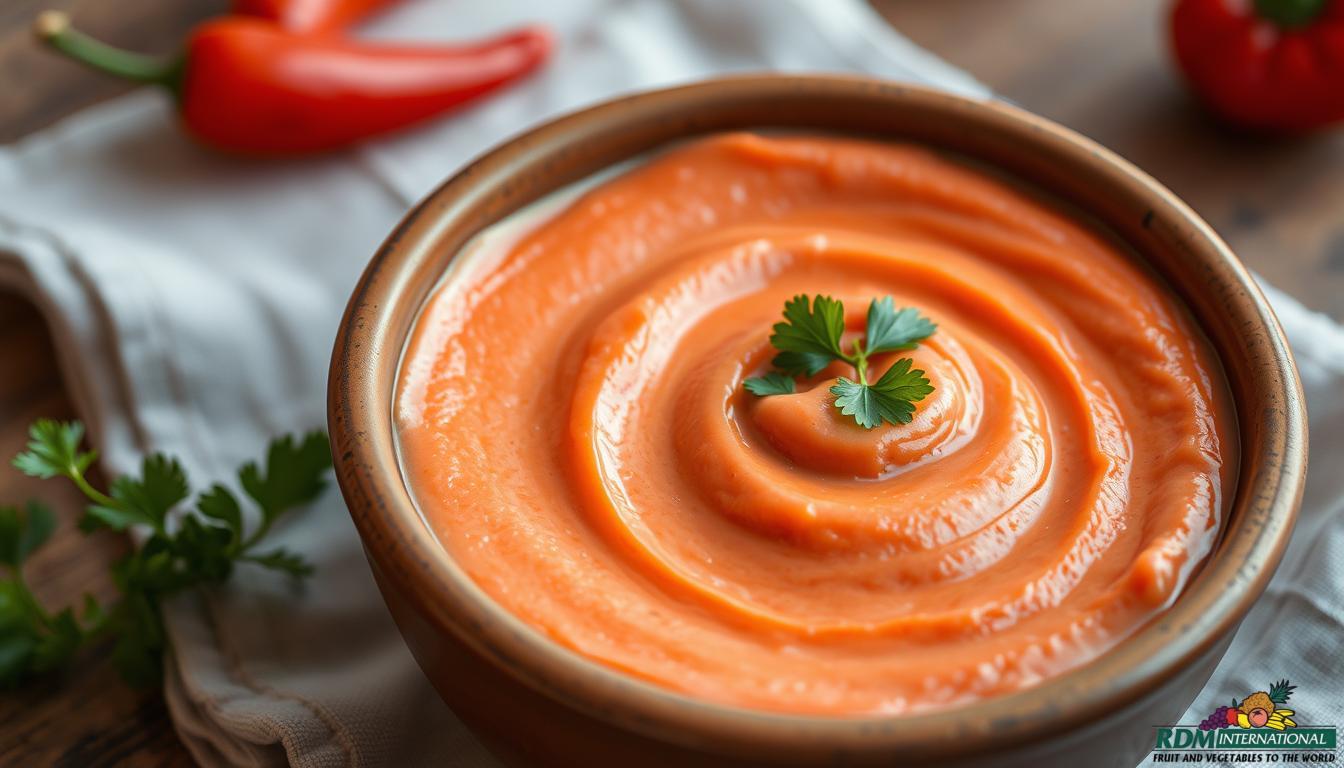 red bell pepper puree