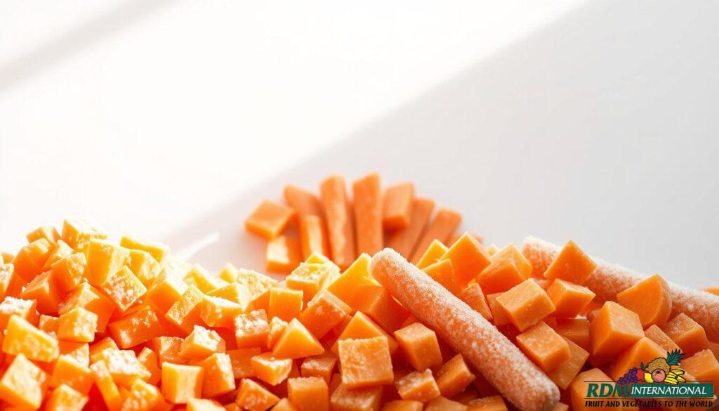 wholesale diced slice whole frozen carrot