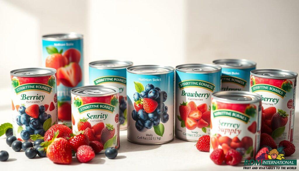canned berry products nutrition