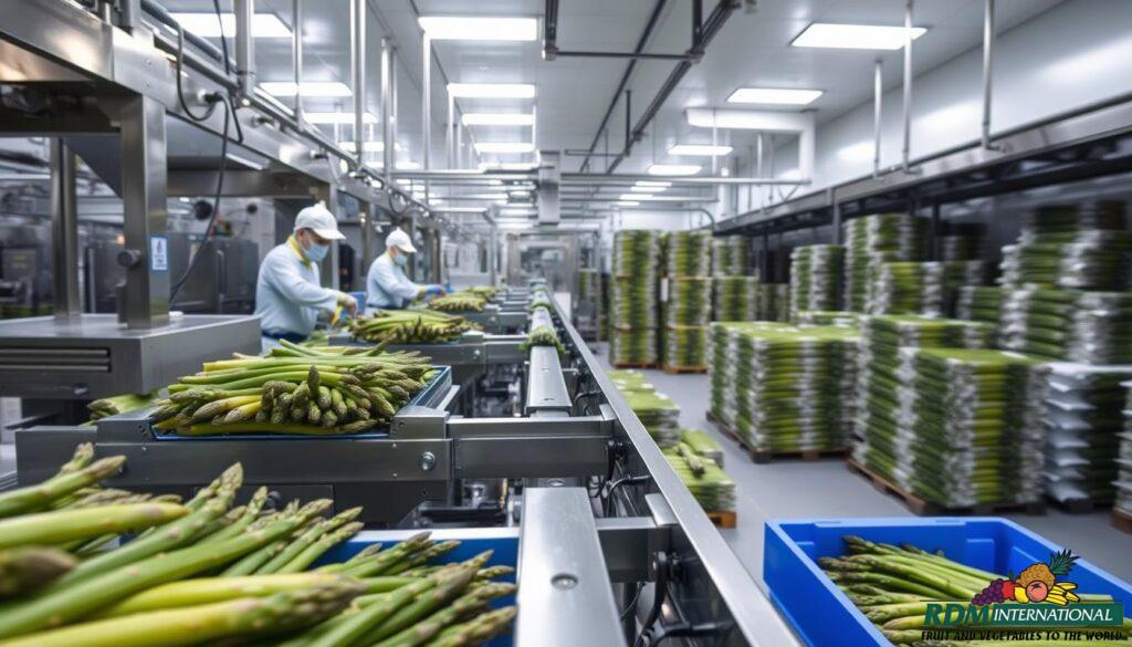 frozen asparagus processing