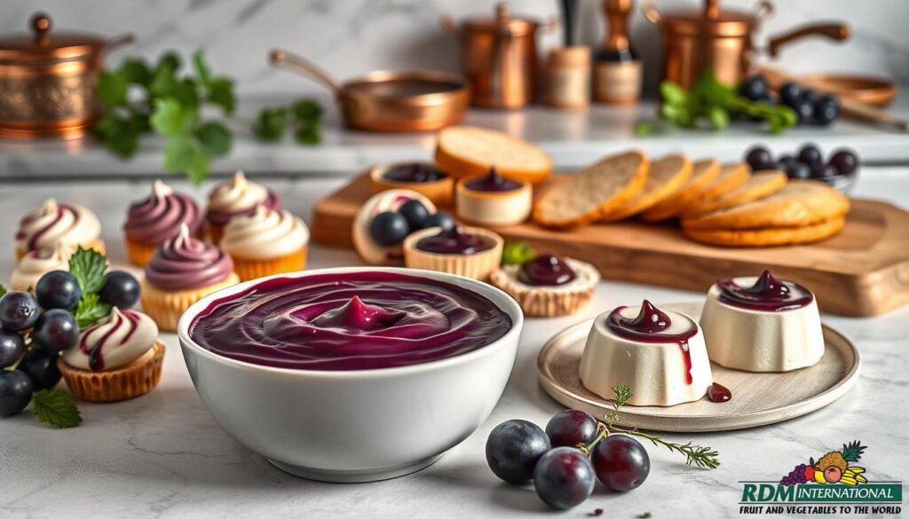 grape puree uses