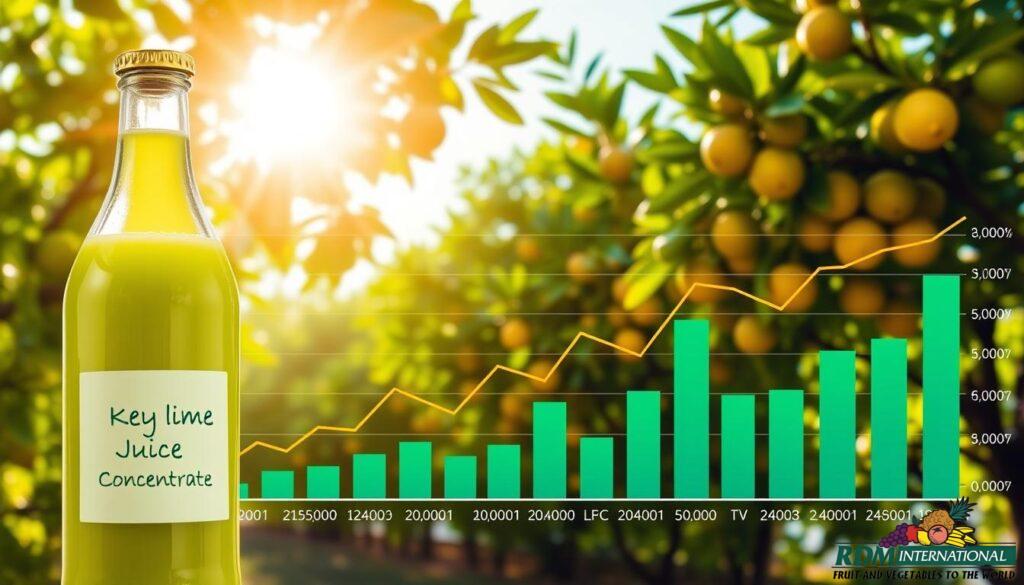 key lime juice concentrate market growth