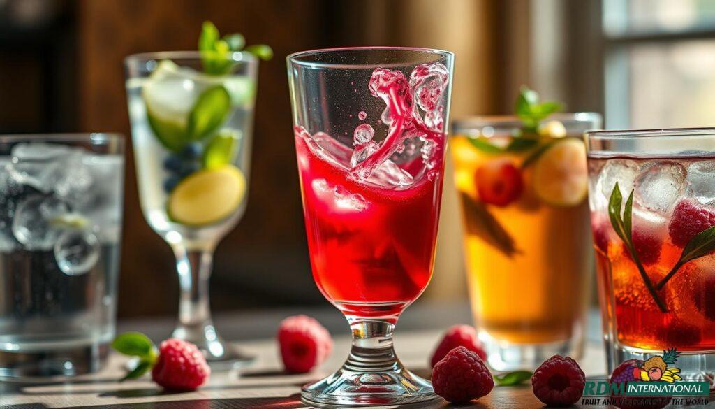 raspberry juice concentrate in beverages