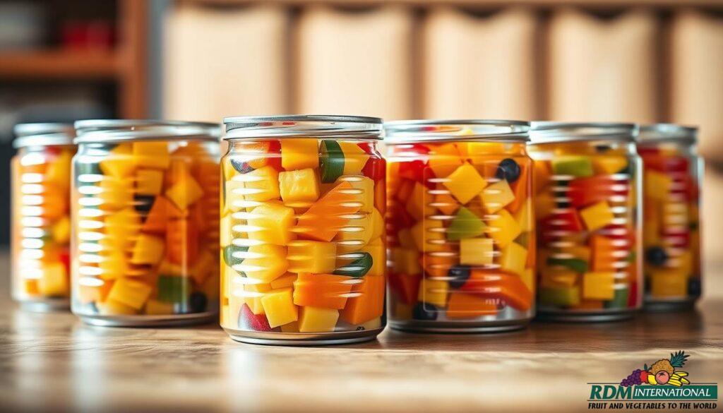 canned fruit salad storage
