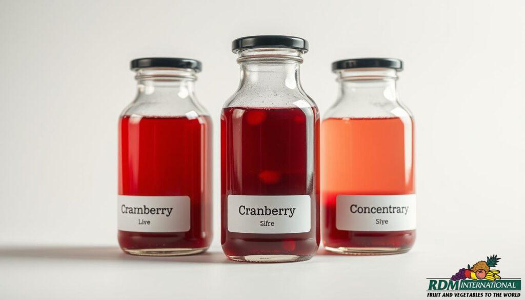 cranberry concentrate comparison