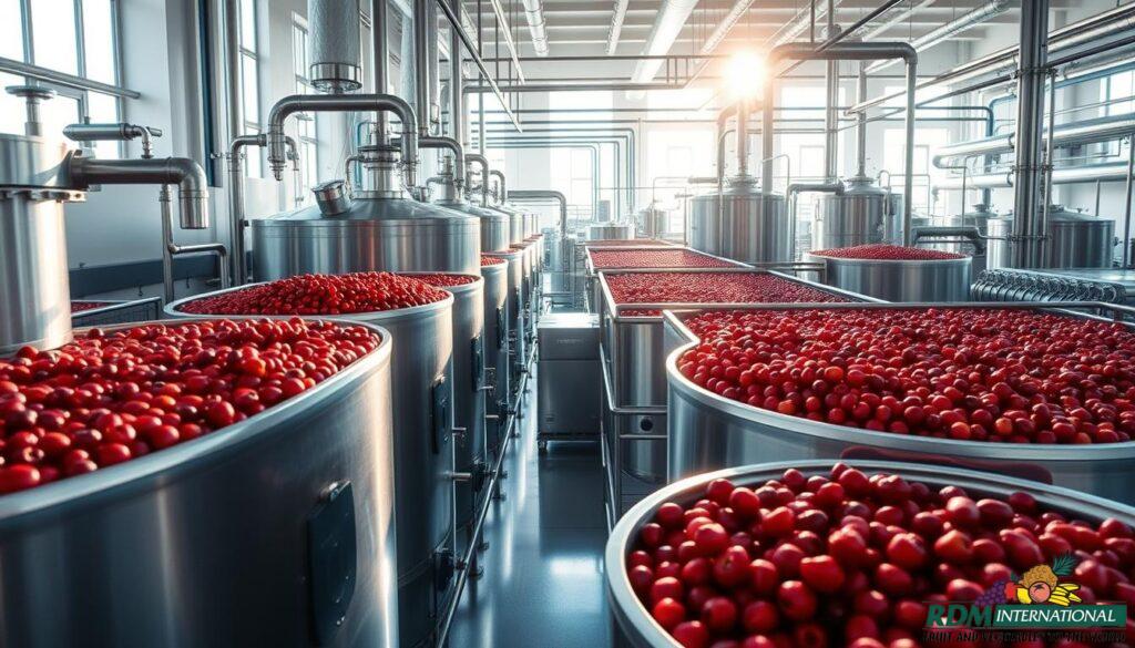 cranberry concentrate processing