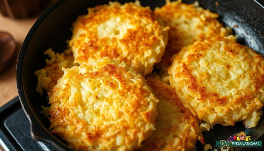 golden hashbrown patties