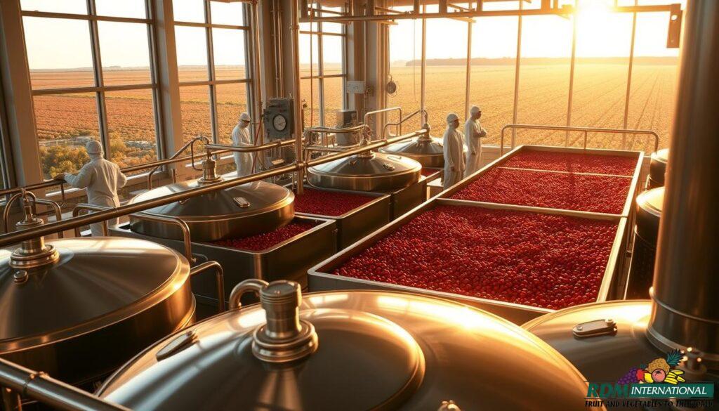 high quality cranberry concentrate production process