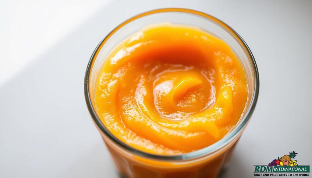 homemade orange puree