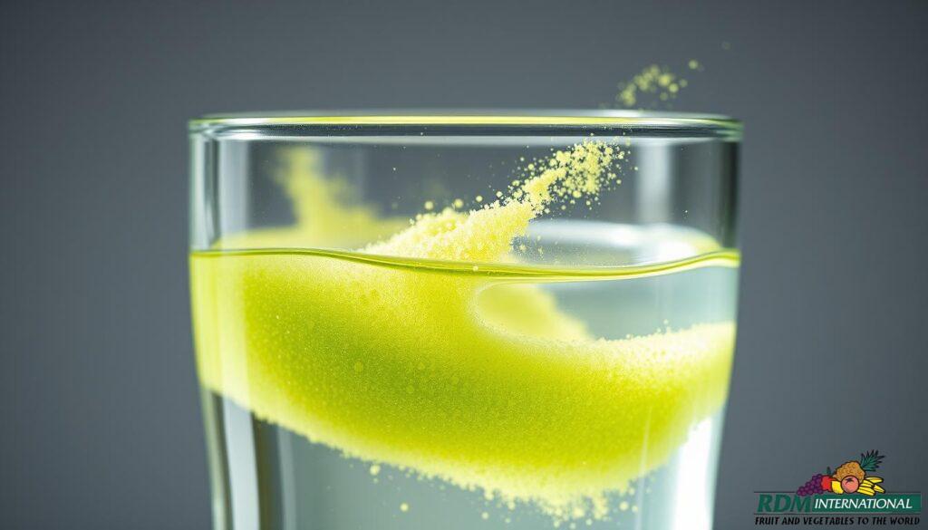 lime powder in beverages