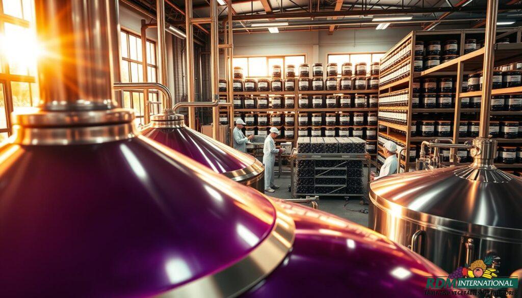 blueberry concentrate production