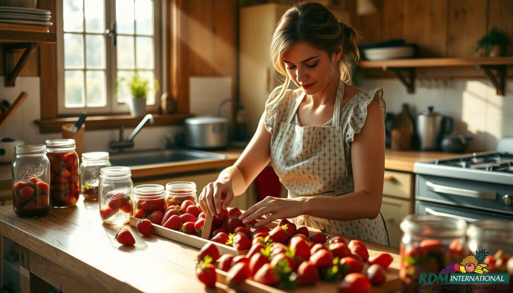 canning strawberries at home
