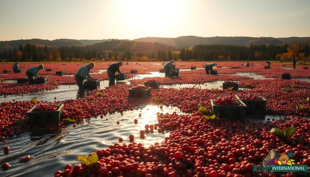 cranberry harvesting
