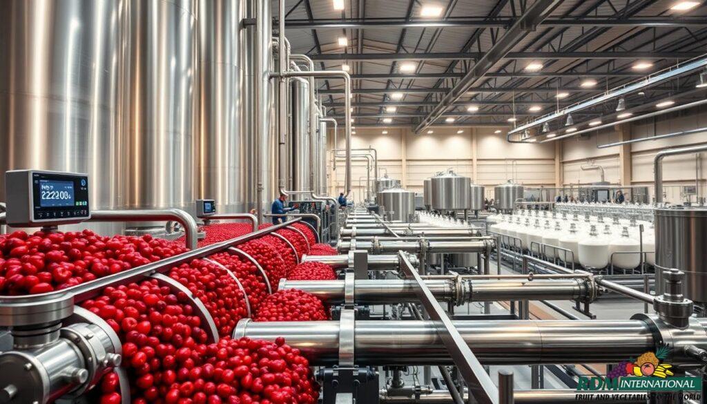 cranberry juice concentrate production