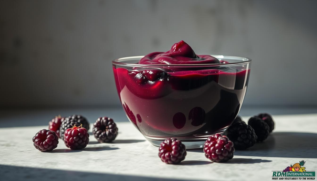 black raspberry puree