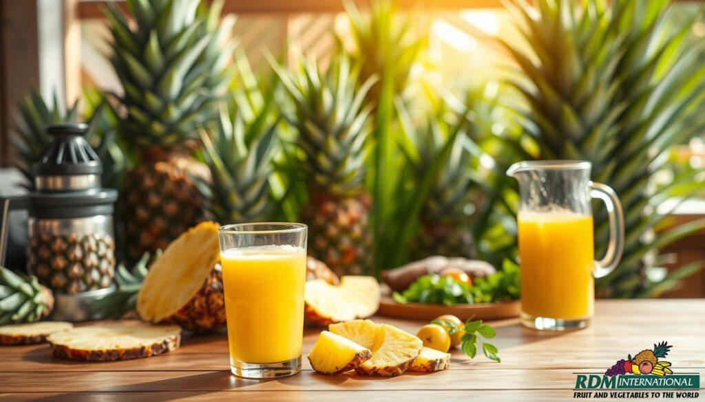 concentrated pineapple juice applications