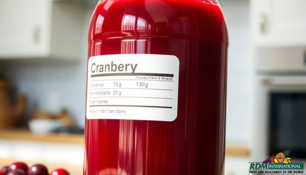 cranberry juice concentrate nutrition