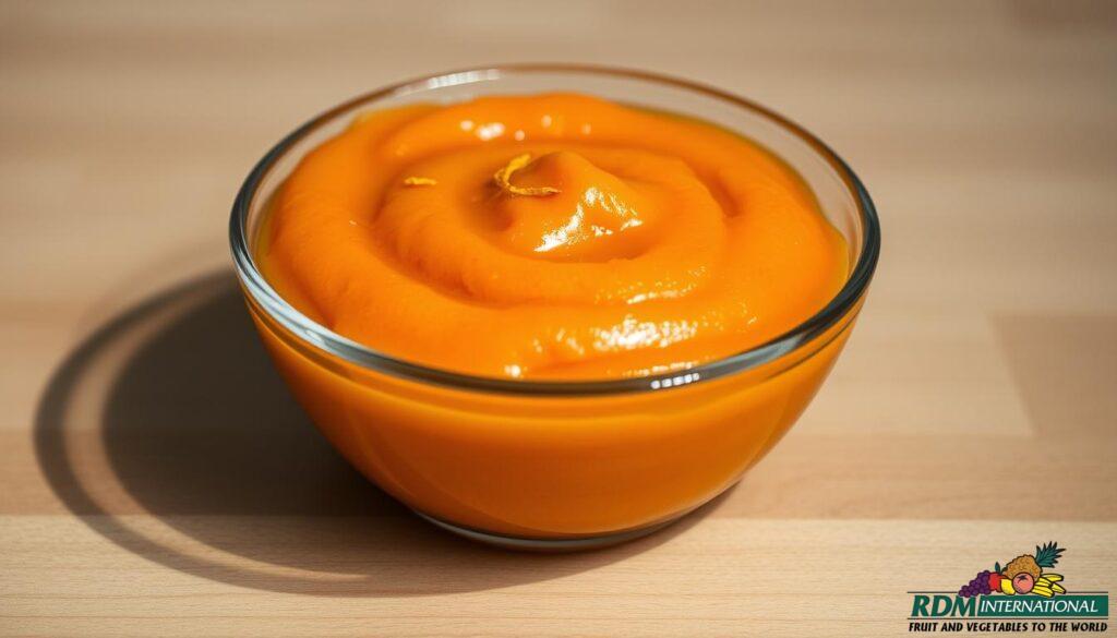 fresh orange puree