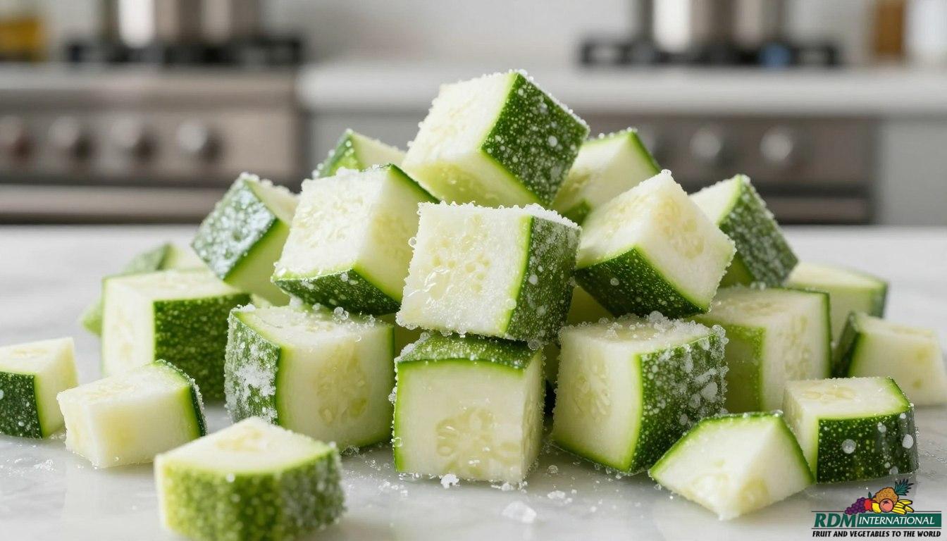 IQF Zucchini for Frozen Meal Production